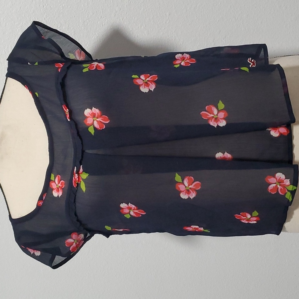 Hollister Vintage Y2K Blue Blouse Elegant Top